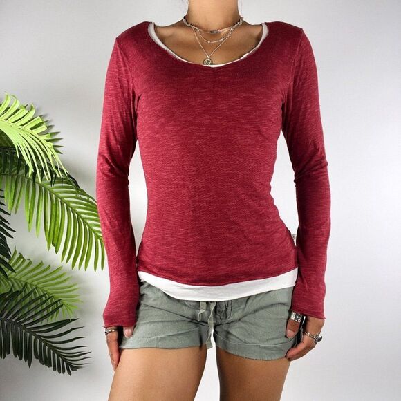 Horny Toad Red Long Sleeve Tee - Picture 3 of 5